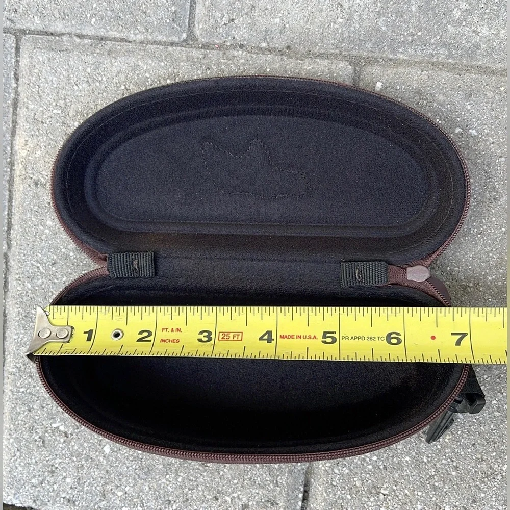 NEW Maui Jim Zippered Brown Hardshell Sunglasses Case